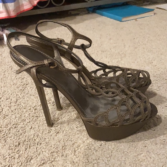 Sergio Ross t strap platform shoes size 38